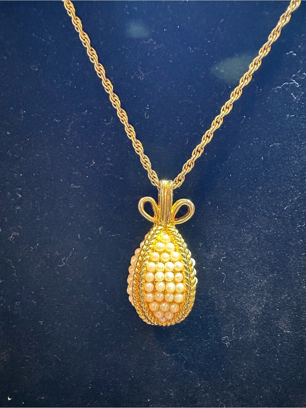 Joan Rivers Faux Pearl - Adorned Egg Pendant Necklace